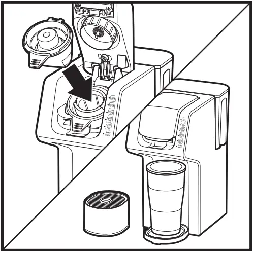 Hamilton Beach 49921 FlexBrew Single Serve Iced and Hot Coffee Maker - Brew Basket