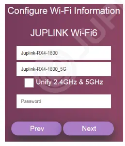Juplink RX4-1800 Dual Band Mesh WiFi 6 Router - 8