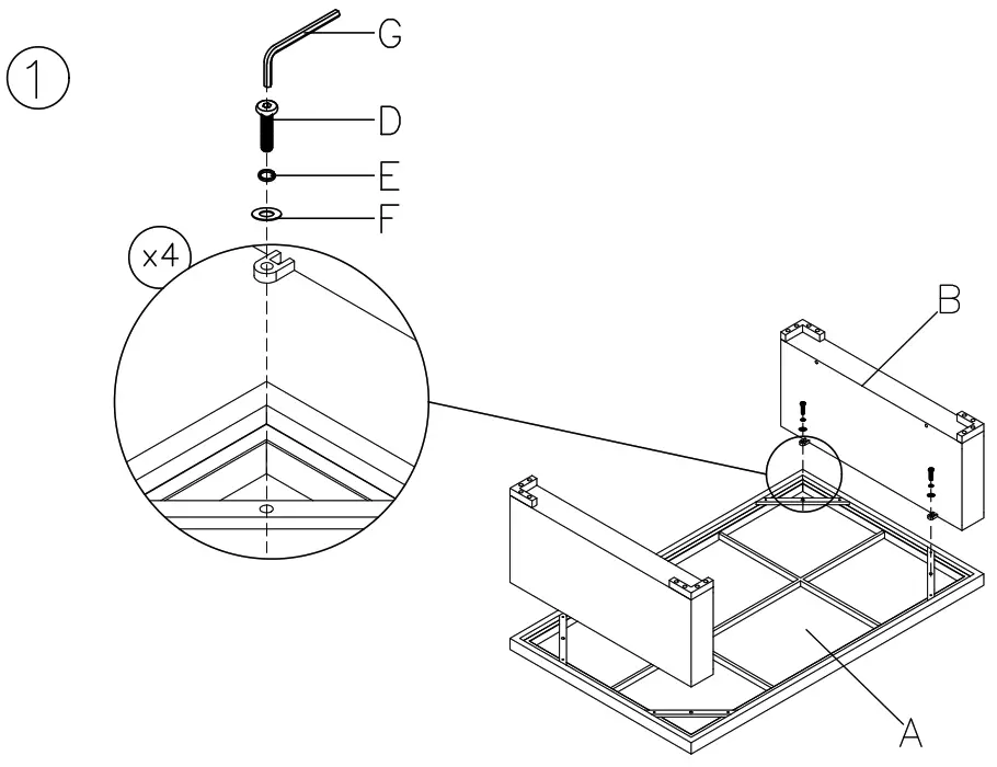 ASHLEY P783-701 Grasson Lane Outdoor Coffee Table - 2