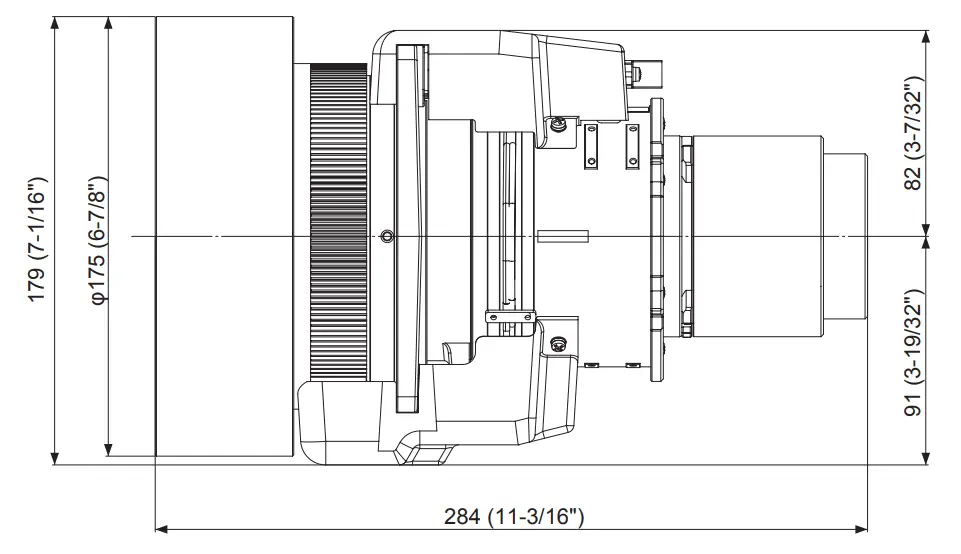Panasonic ET-EMW200 3LCD Projector Zoom Lens - Figrue 12