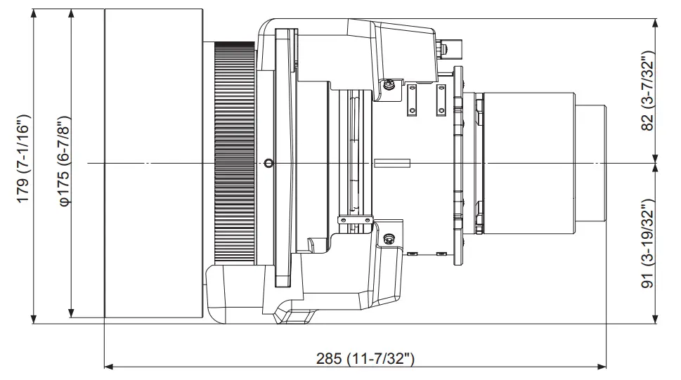 Panasonic ET-EMW200 3LCD Projector Zoom Lens - Figrue 13