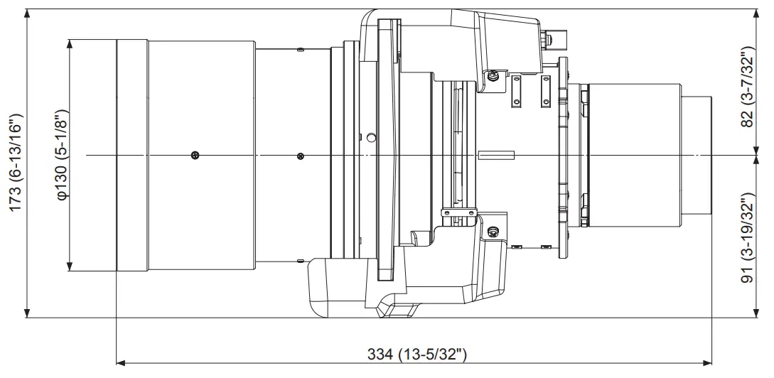 Panasonic ET-EMW200 3LCD Projector Zoom Lens - Figrue 16