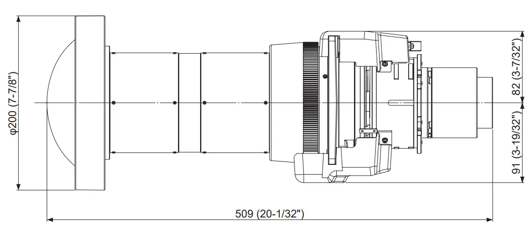 Panasonic ET-EMW200 3LCD Projector Zoom Lens - Figrue 17