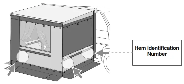 FIAMMA F45S 260 Privacy Room Light 260 Van To Fit To-fig9