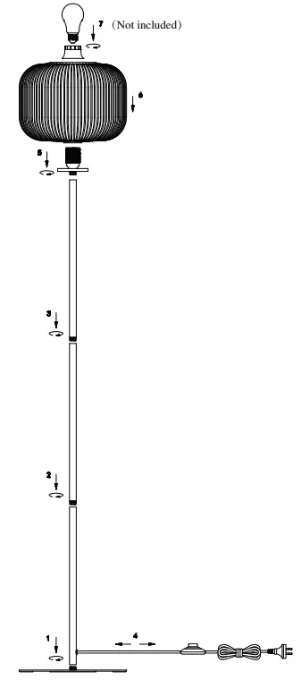 Kmart 43253586 Anita Floor Lamp - fig