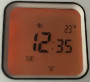 FIG 22 Frost protection setting