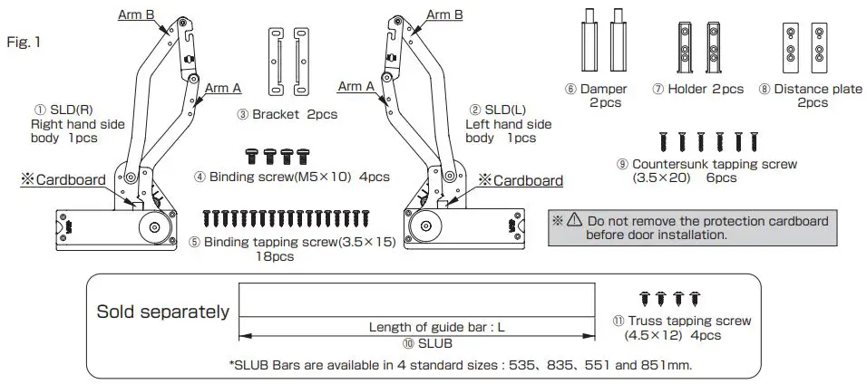 LAMP SLD Swing Lift Down Mechanism-FIG2