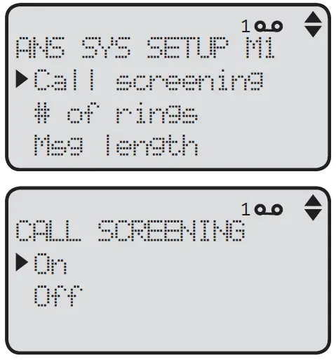 at t Two-line Corded Telephone ML Answering system settings 2