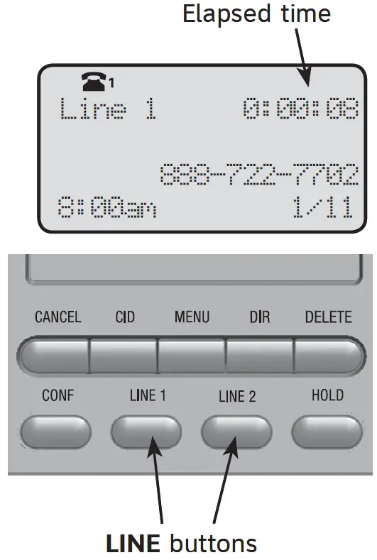 at t Two-line Corded Telephone ML Basic operation