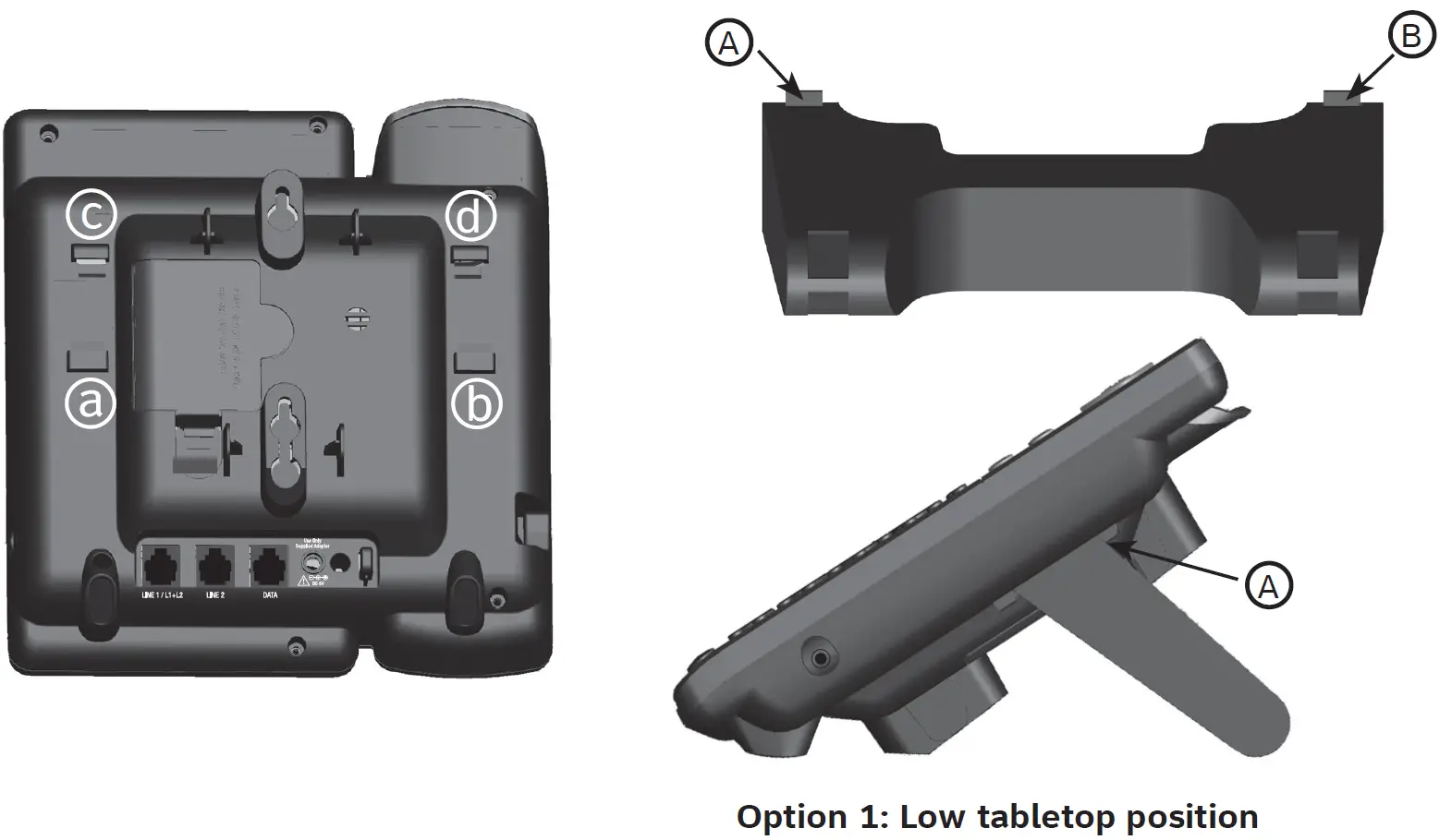 at t Two-line Corded Telephone ML Telephone base installation