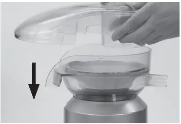 Sage BJE430 the Nutri Juicer Cold User Guide - Place the juicer cover over the filter bowl surround