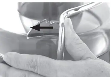 Sage BJE430 the Nutri Juicer Cold User Guide - The safety locking arm should now be in a vertical position and locked into place on top of the juice cover