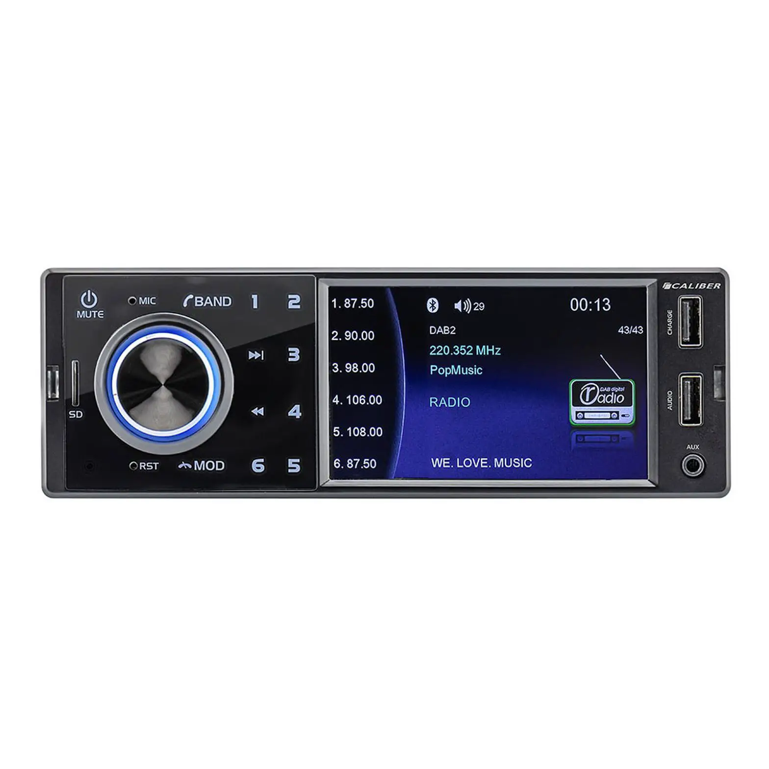 Caliber Rmd402dab-bt Car Stereo Radio User Manual