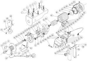 PITTSBURGH AUTOMOTIVE 60344 Remote Controlled Electric Hoist - DIAGRAM