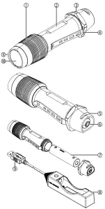 LED LENSER F1R Rechargeable LED Flashlight - General Product Information