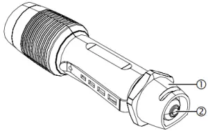 LED LENSER F1R Rechargeable LED Flashlight - Switching the Flashlight On or Off