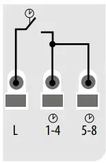 SALUS Wiring Centre 24V 8-Zones KL08NSB-OPTION 3