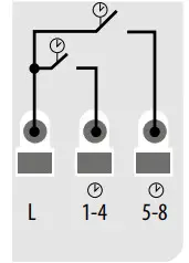 SALUS Wiring Centre 24V 8-Zones KL08NSB-OPTION 4