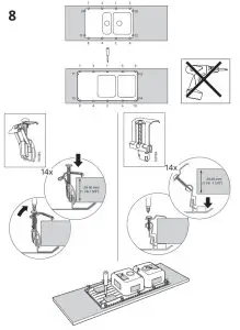 IKEA VATTUDALEN Inset Sink 2 Bowls with Drainboard - FIG 11