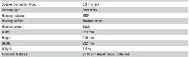 LD SYSTEMS LDMIX62AG3 LD MIX G3 Active 2-Way Loudspeaker with 4-Channel Mixer fig13