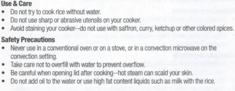 goodcook 8745 Microwave Rice Cooker fig4