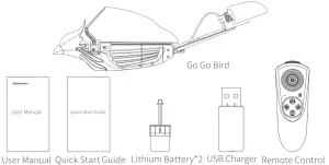 Hanvon FYCG01201 Go Go Bird 201 Phoenix Wind Helicopter - product oparetion