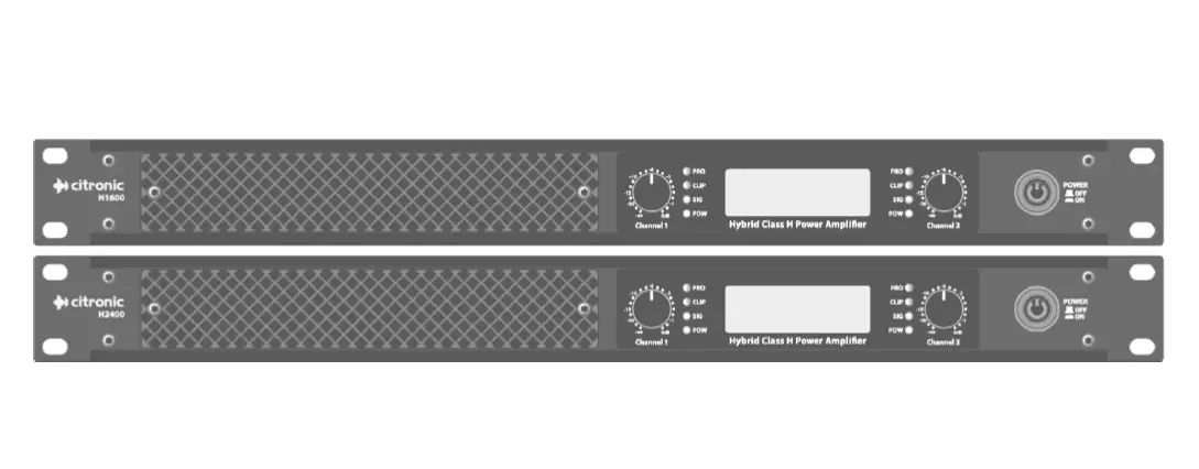 Citronic H-series Hybrid Class-h Power Amplifiers User Manual Citronic H-series Hybrid Class-h Power Amplifiers User Manual