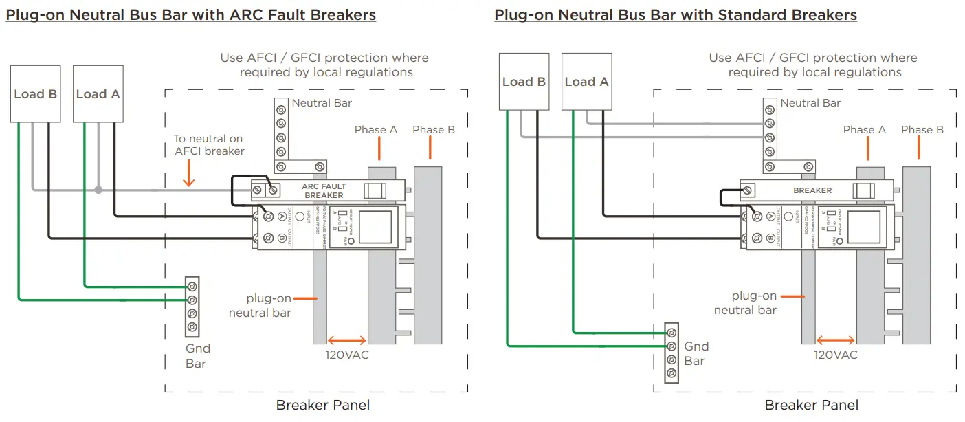 SAVANT QP2FPD05 QO Forward Phase Dimmer - wiring 1