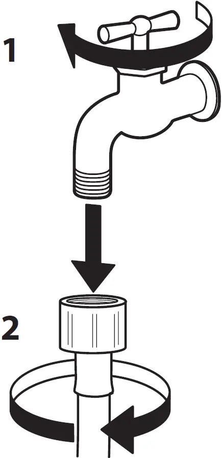 CLEANING THE MESH FILTERS IN THE WATER SUPPLY HOSE 01