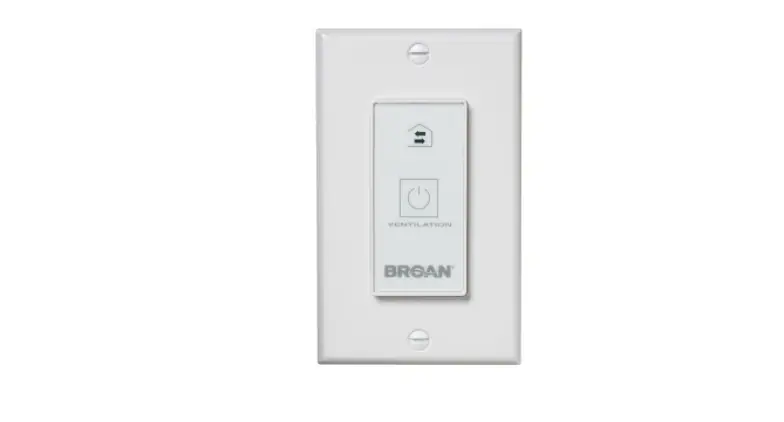 Broan Nutone 1103434 Overture Wall Control User Manual