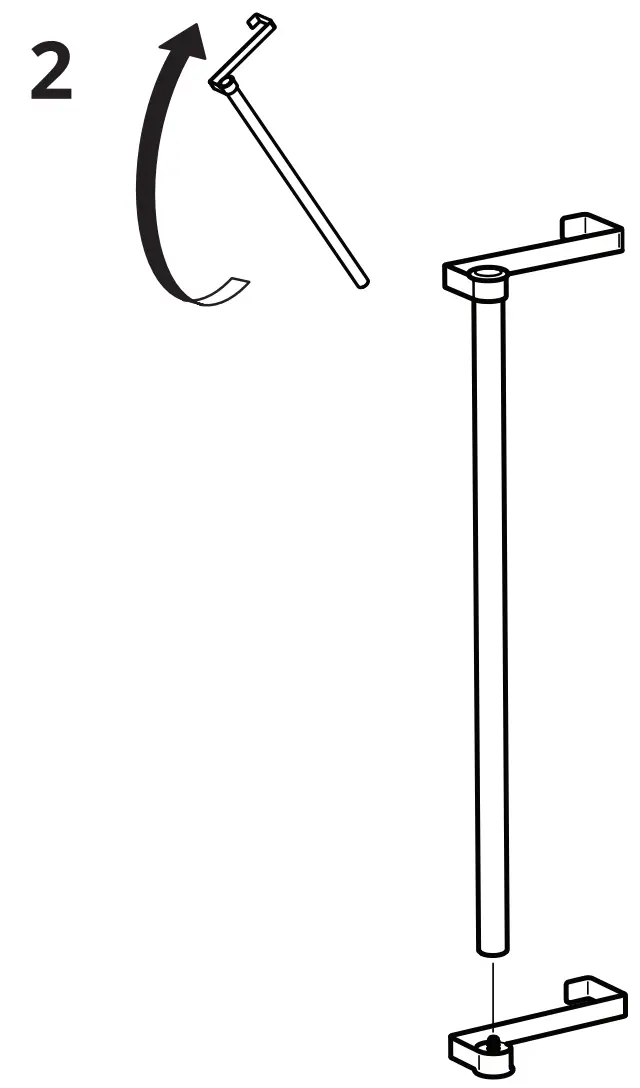 IKEA 704 779 56 LILLASJÖN Towel Rail for Door - fig3