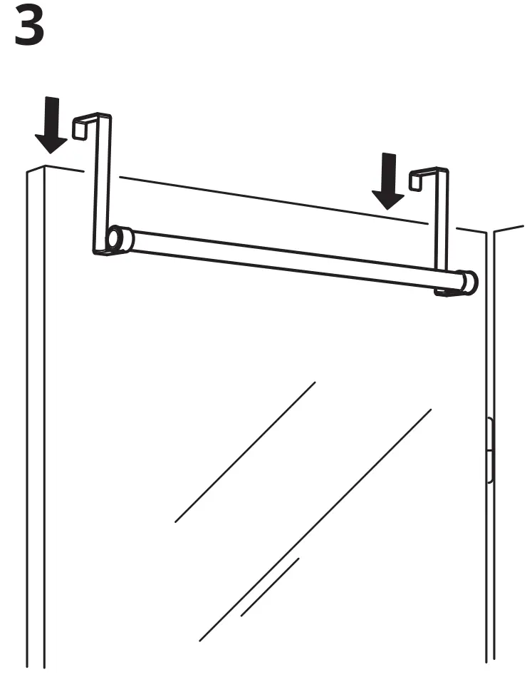 IKEA 704 779 56 LILLASJÖN Towel Rail for Door - fig4