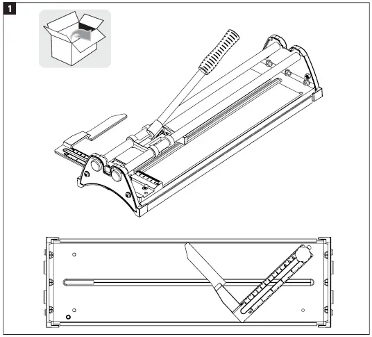 MEEC TOOLS 013457 600mm Tile Cutter fig 2