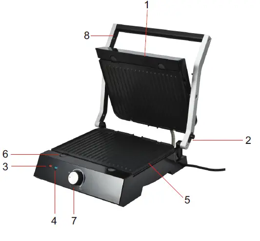 BLAUPUNKT GRS501 Electric Grill fig 1