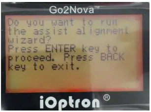 iOptron AZ Mount Pro Level and Go Altazimuth Mount - Setup Controller 1