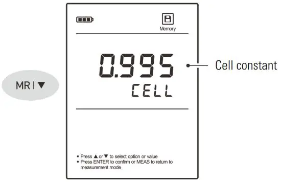BANTE 520 Portable Conductivity Meter -Press the