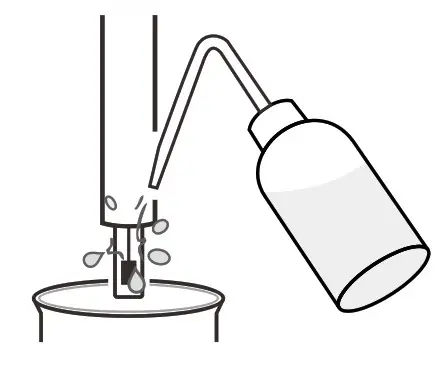 BANTE 520 Portable Conductivity Meter - Press the Cal