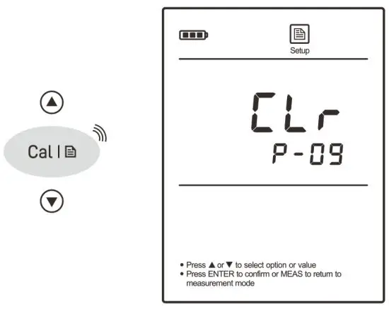 BANTE 520 Portable Conductivity Meter -Press the Enter