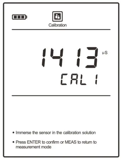 BANTE 520 Portable Conductivity Meter - The meter will
