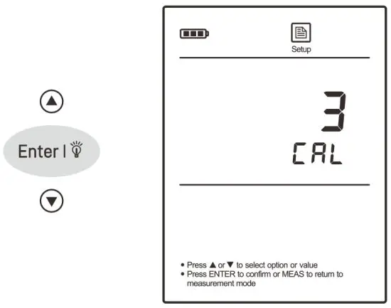 BANTE 520 Portable Conductivity Meter -To exit the setup