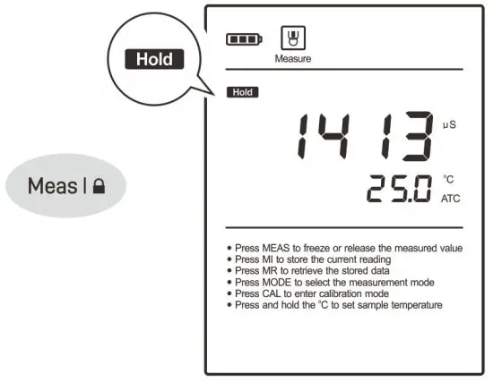 BANTE 520 Portable Conductivity Meter - Wait for the