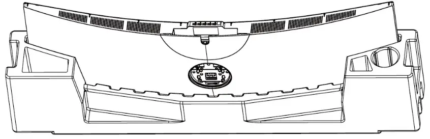 MONOPRICE 43305 49 Inch Curved Gaming Monitor - Installing The Stand 3