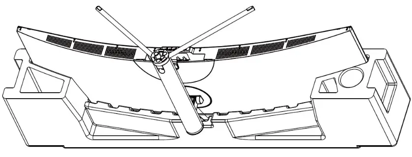MONOPRICE 43305 49 Inch Curved Gaming Monitor - Removing the Stand 1
