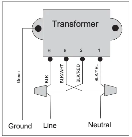 Figure 4. Modified Wiring for 110 Volt Operation