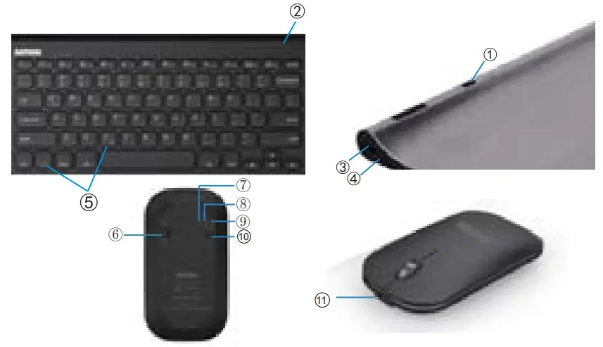 ARTECK HB086MB158 Bluetooth Keyboard and Mouse Combo - Product Overview