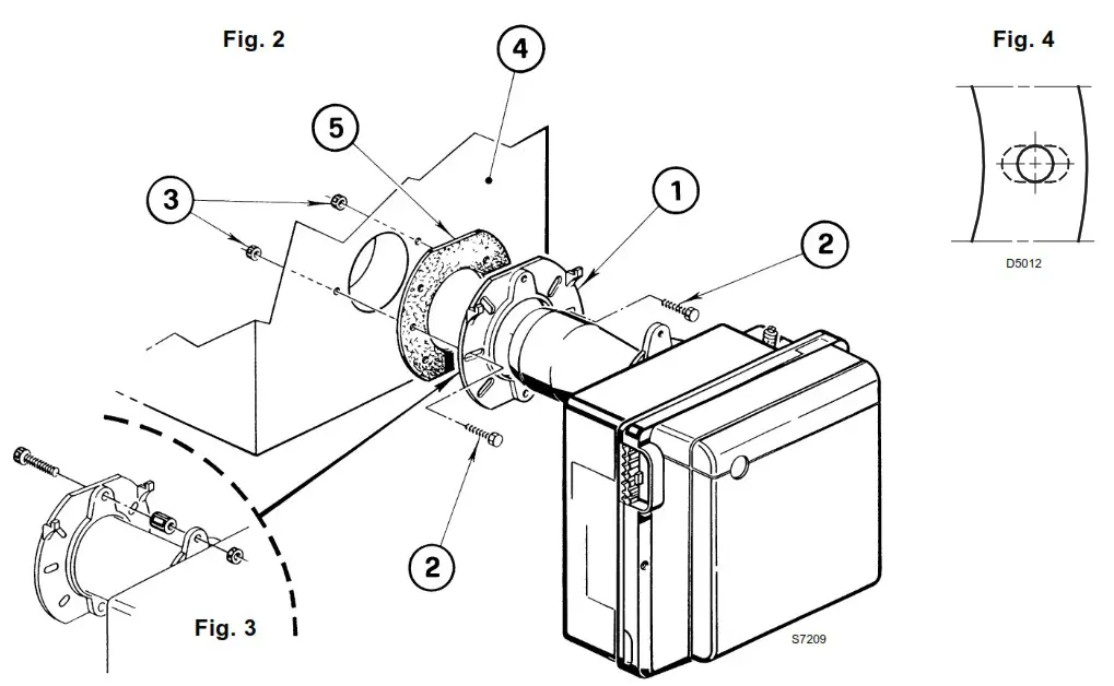 RIELLO RG2D Light Oil Burner - BOILER FIXING