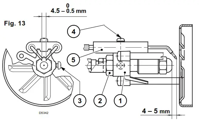 RIELLO RG2D Light Oil Burner - ELECTRODES ADJUSTMENT