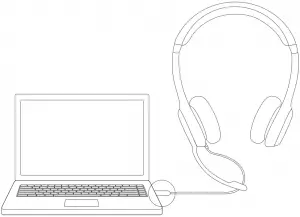 CONNECTING THE HEADSET 2