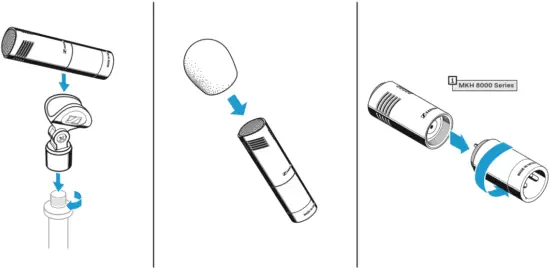 SENNHEISER MKH 8090 Compact Wide Cardioid Condenser Microphone - XLR module 1