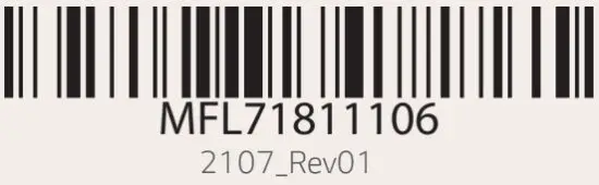 LG BCP1 Pra.L Cleanser Ultrasonic Facial Cleaner Brush Device - barcode